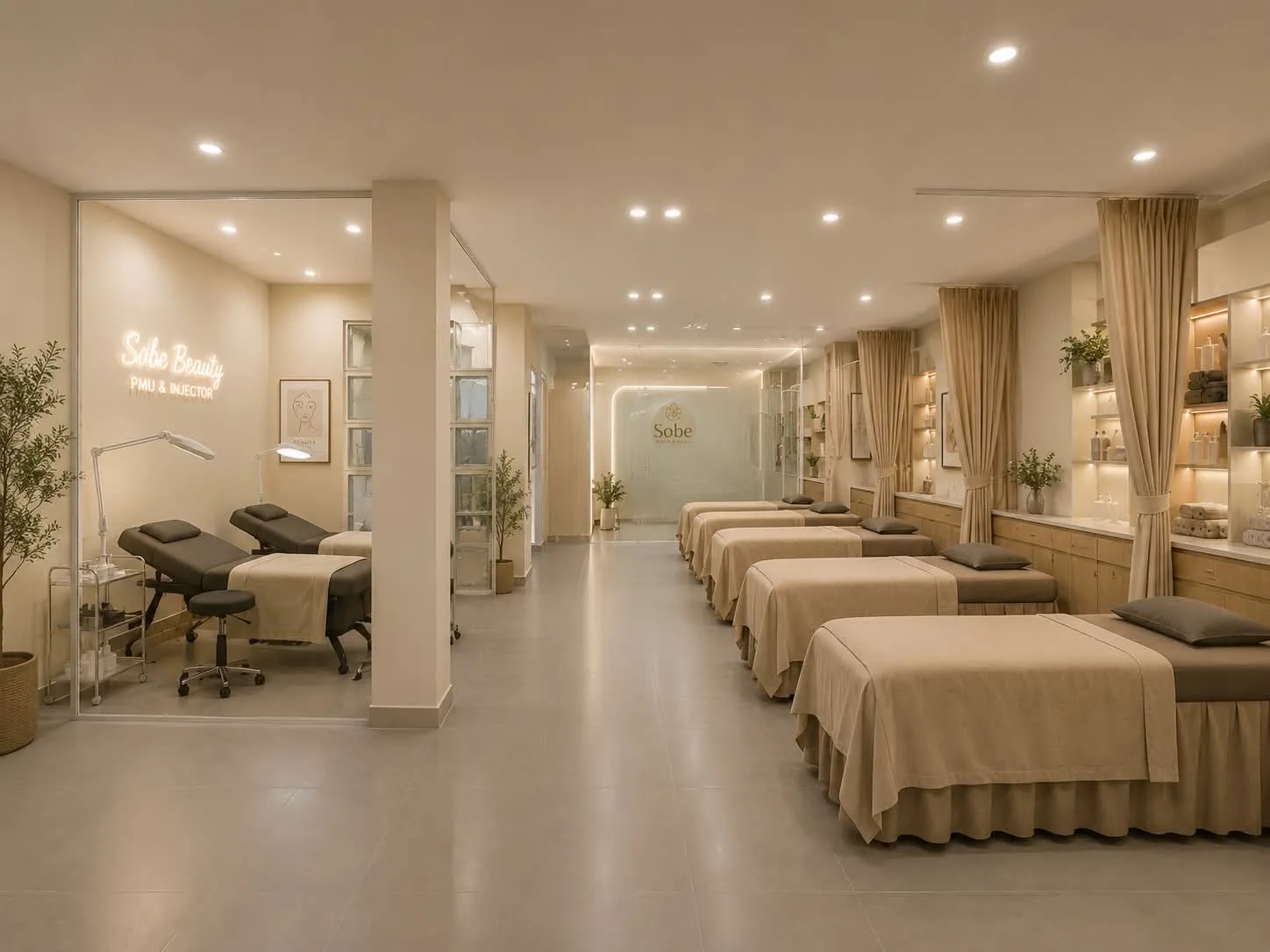 Không gian phòng chăm sóc và trị liệu Hương Mây